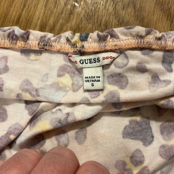 Guess Women’s Pink Animal Print  Top Vintage (Small) - Picture 3 of 6